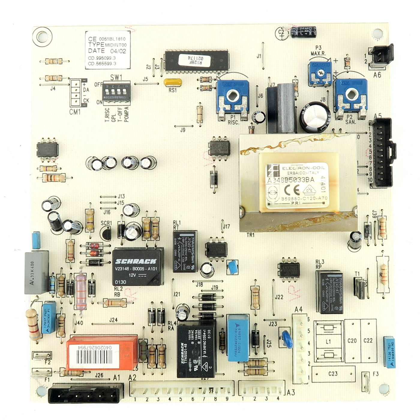 Baxi Combi / Instant / Performa PCB 5112380 R01109