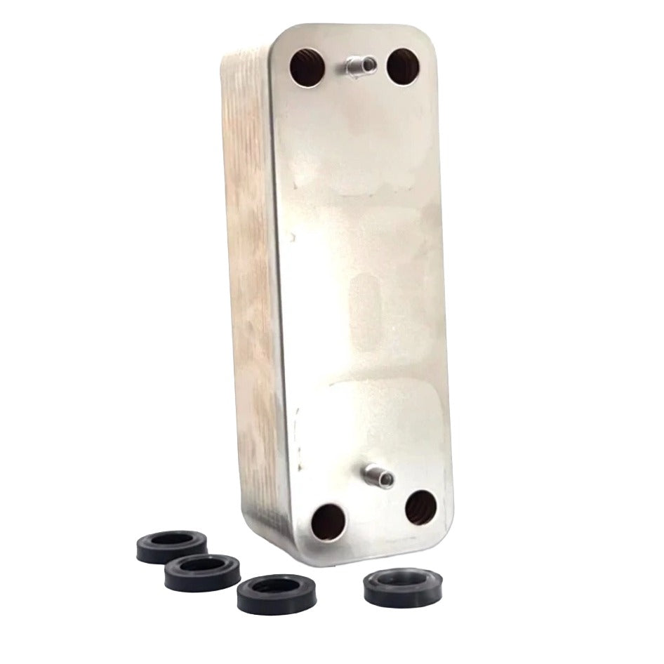 Baxi Duotec and Platinum DHW Heat Exchanger & O'Rings 248723 5114708 7223558