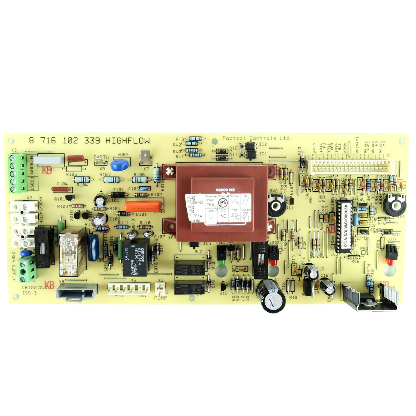 Worcester Highflow 400 Electronic Of Bf Rsf PCB Circuit Board 87161023390