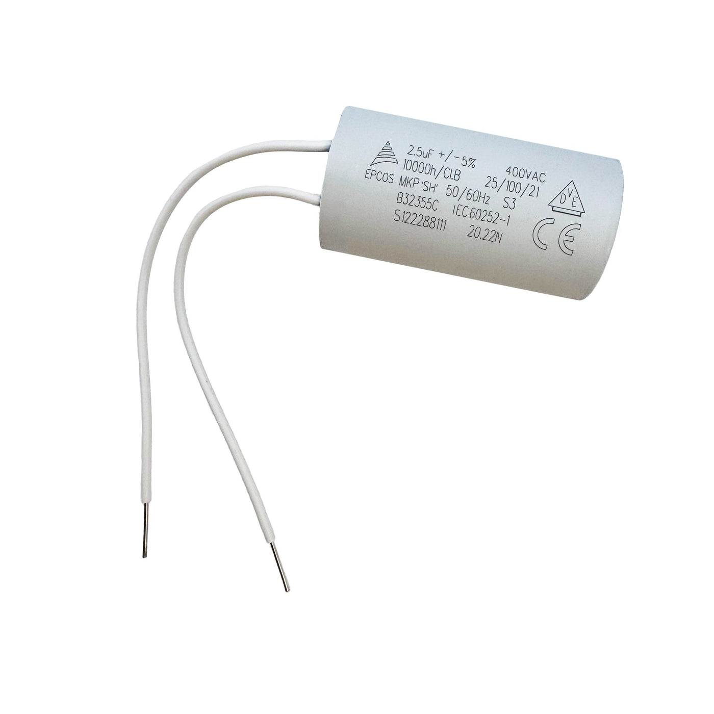 Motor/Pump Run Capacitor 2.5uF 400V EPCOS B32355C – Durable & Efficient