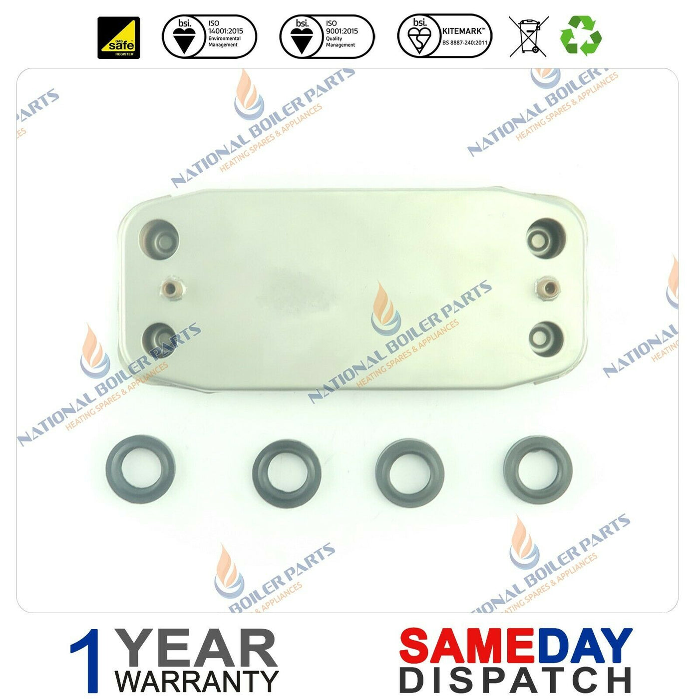 ARISTON MFFI 23 SECONDARY HEAT EXCHANGER PART 995945 1576578