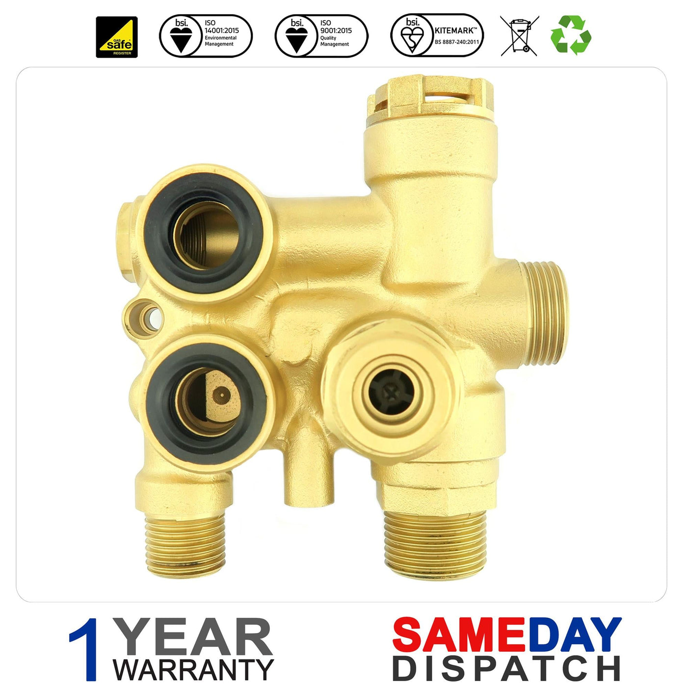 476192 REFURB BAXI 7224765 DIVERTER VALVE