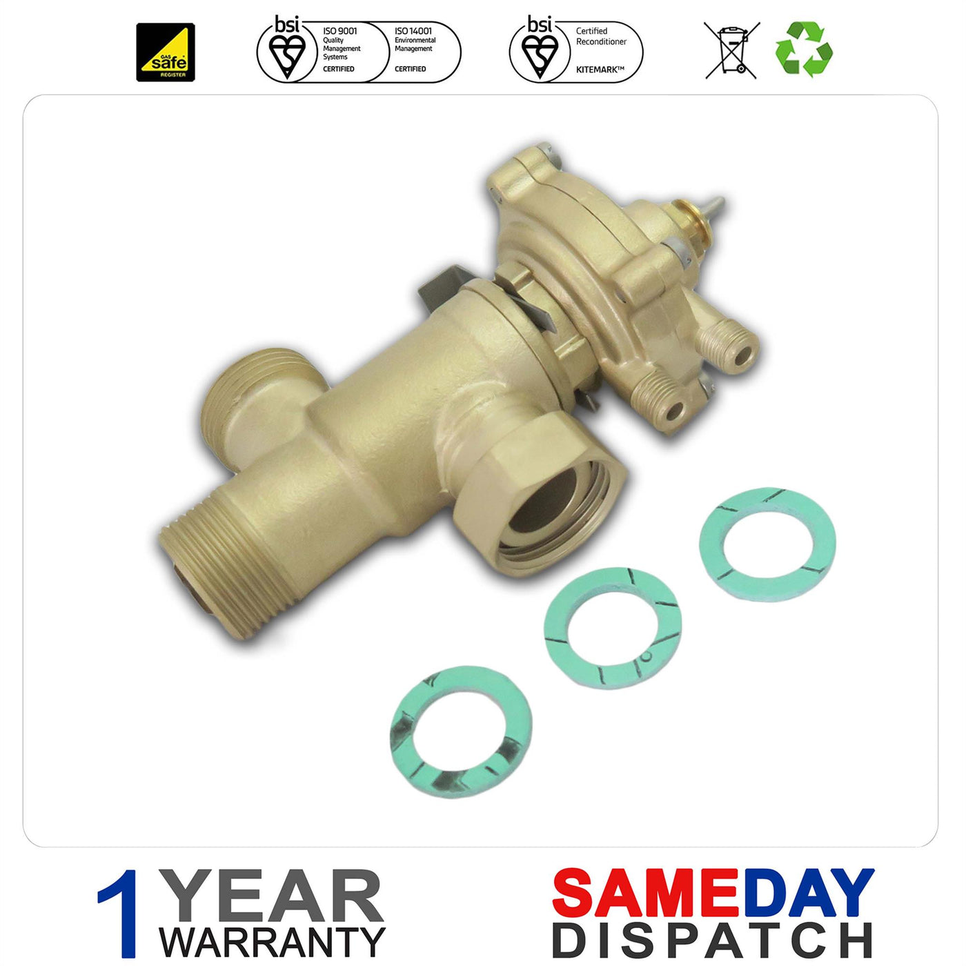 Baxi Potterton Boiler Water Valve Assembly 248728