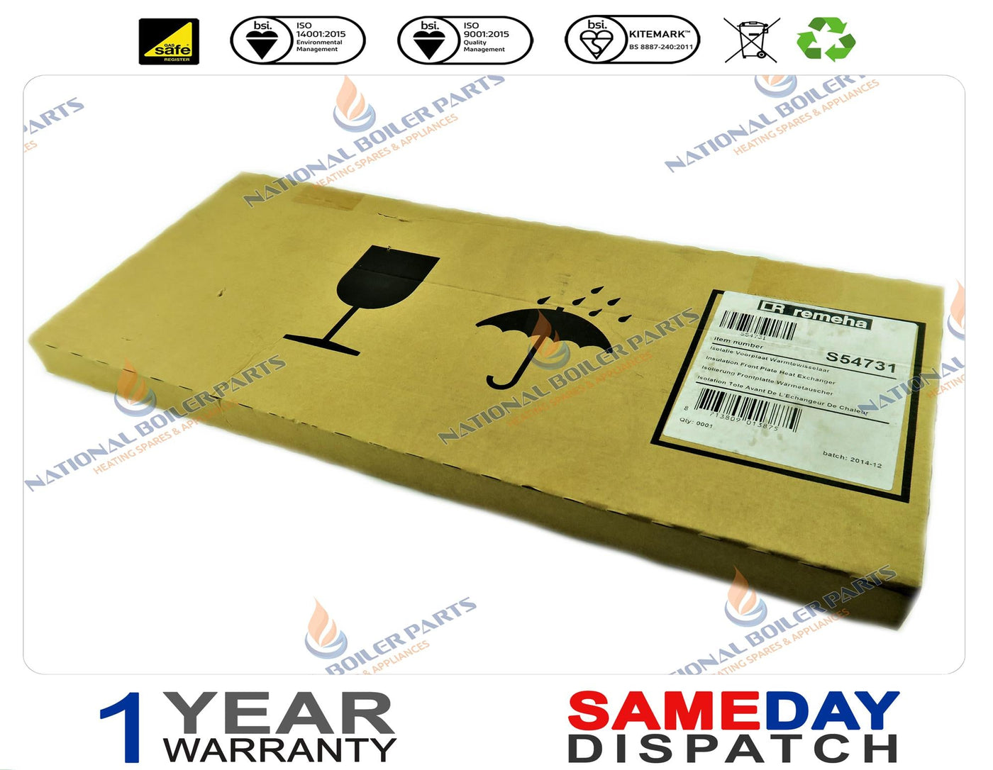 BROAG GAS 65 100 115 ECO & QUINTA 45 65 86 115 INSULATION S54731