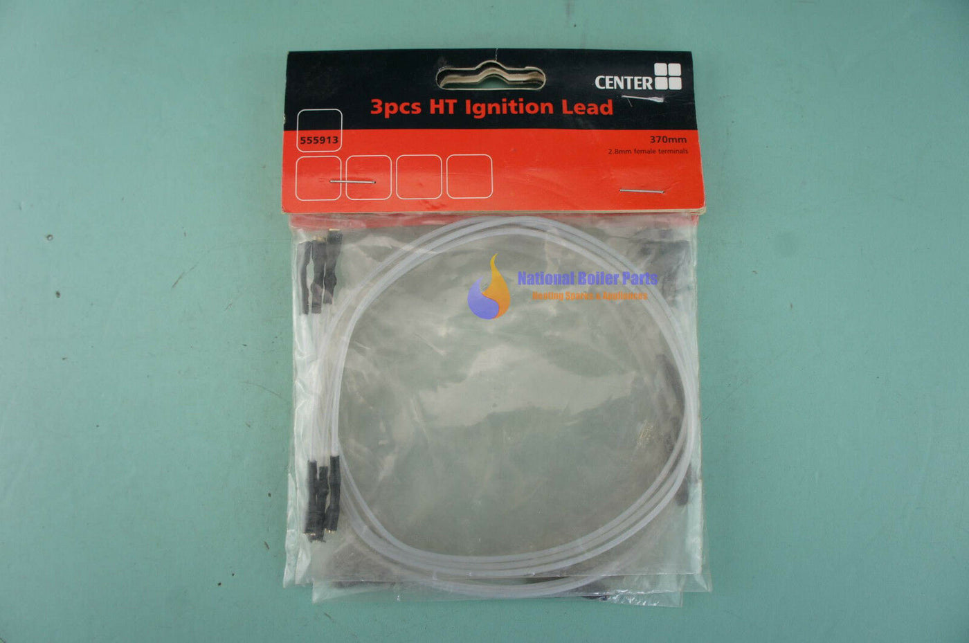 Center - 3pcs HT Ignition Lead 2.8 Female Terminals 370mm - 555913