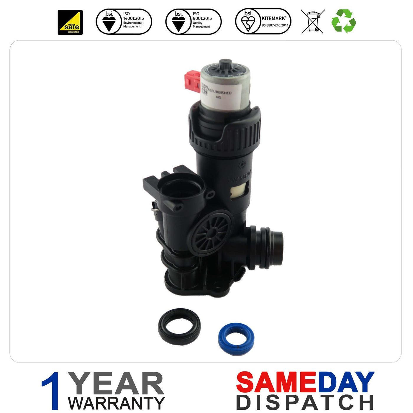 Glowworm Three Way Plastic Diverter Valve 0020014168