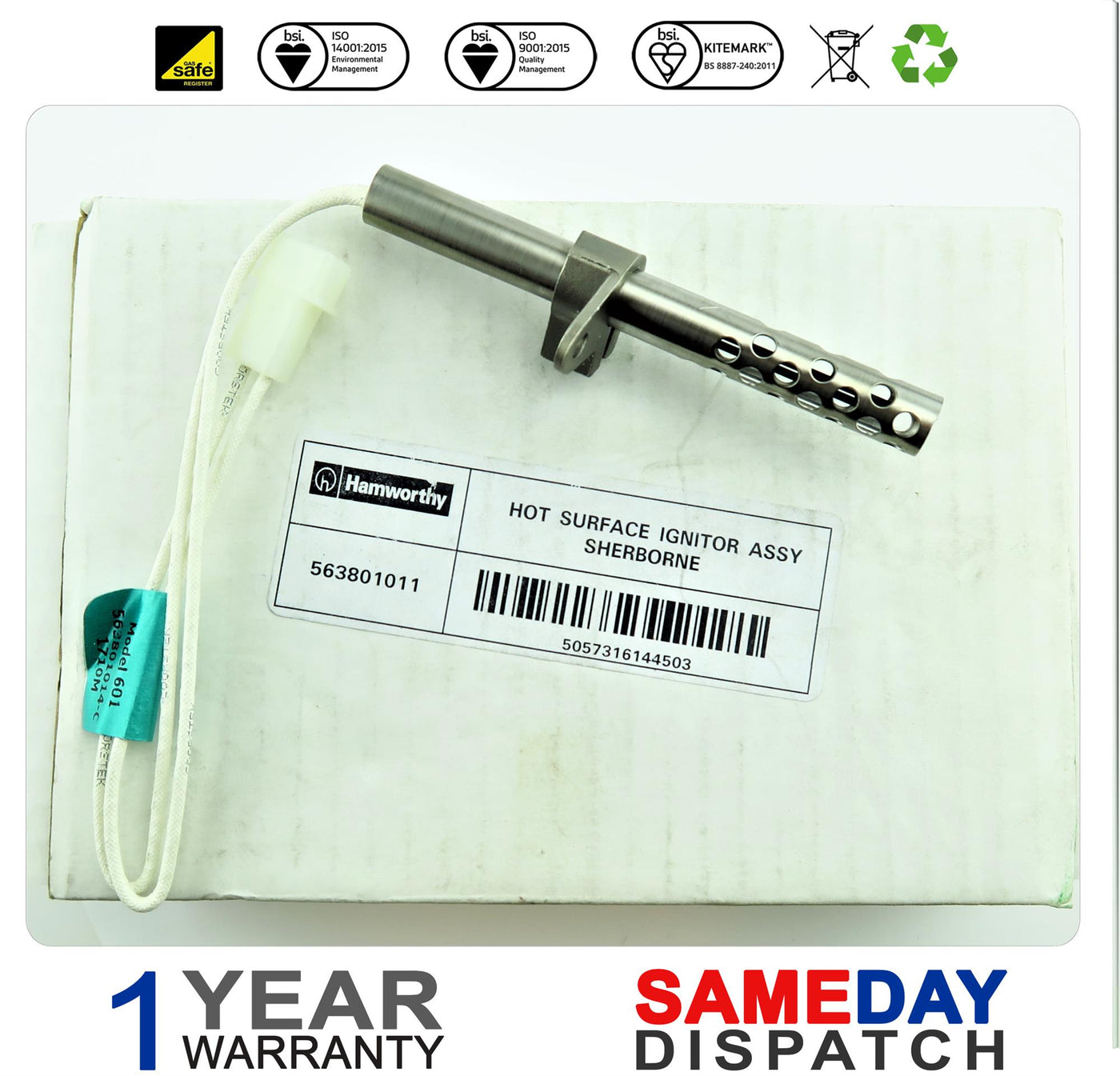 Hamworthy Hot Surface Ignitor Assembly 563801011