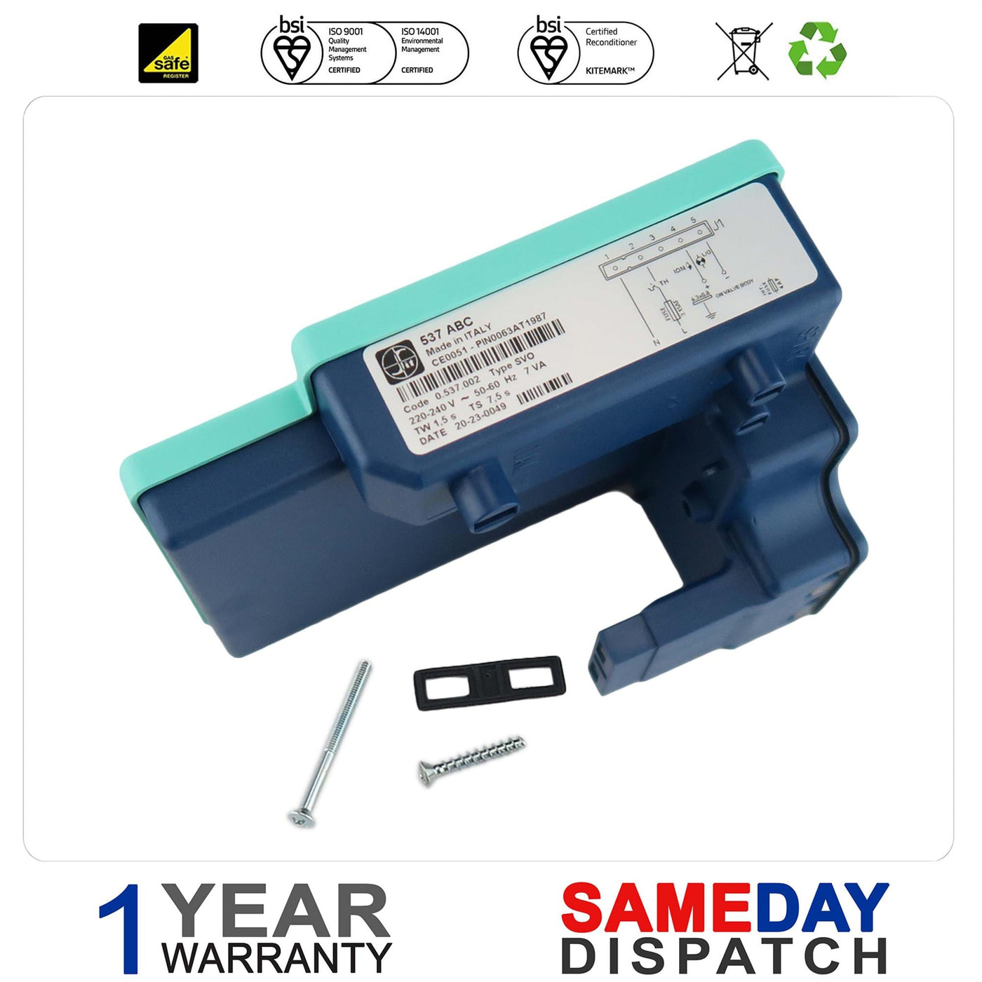 VOKERA LINEA 24 & 28 BOILER IGNTION PCB 1837 See List Below