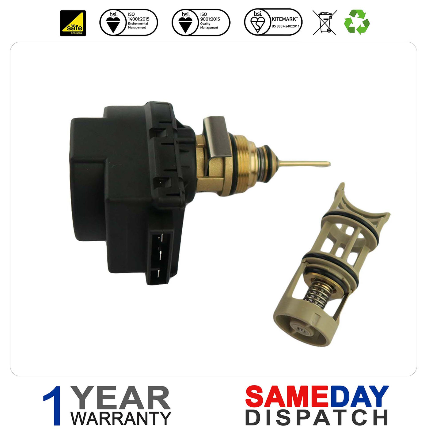 Baxi Potterton Actuator Motor 248733 with Cartridge 720003100