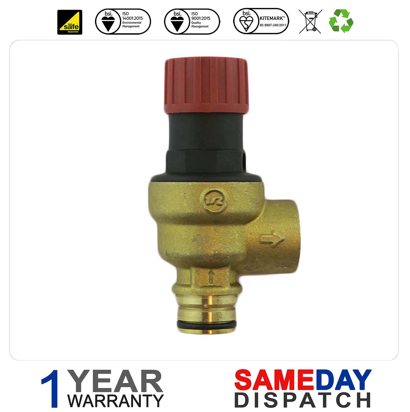 Vokera Pressure Relief Valve 2907 was 8433
