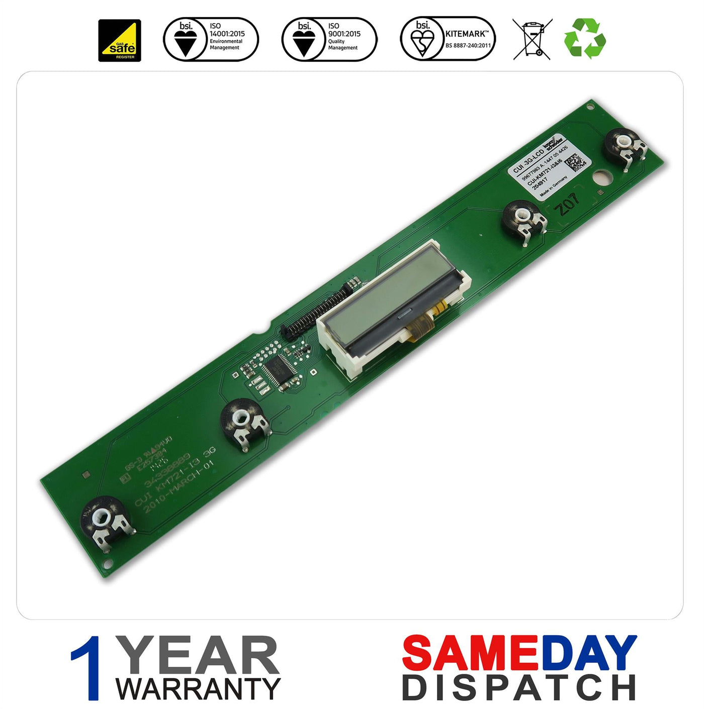 IDEAL LOGIC+ COMBI CUI BOARD DISPLAY PCB 175713