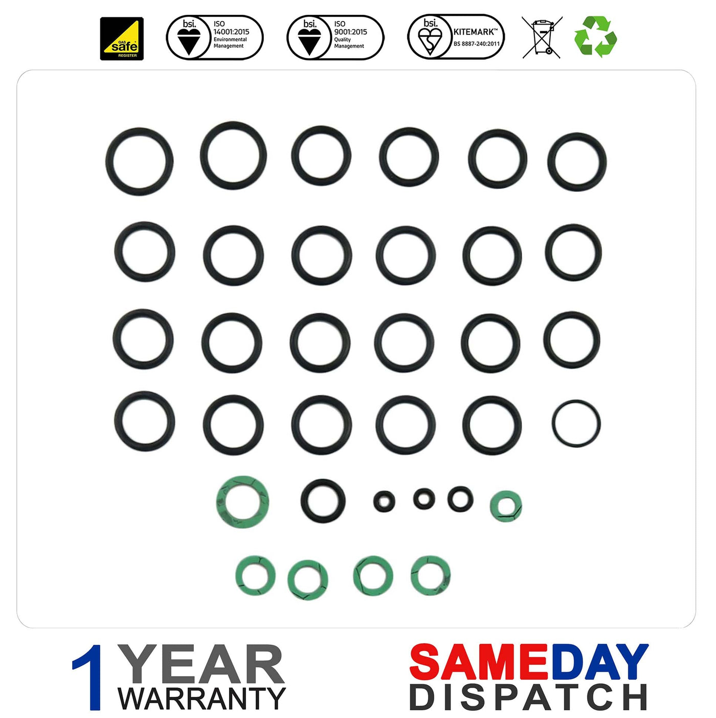 Worcester Bosch Gasket, O'Ring, O-Ring Pack 77161922280