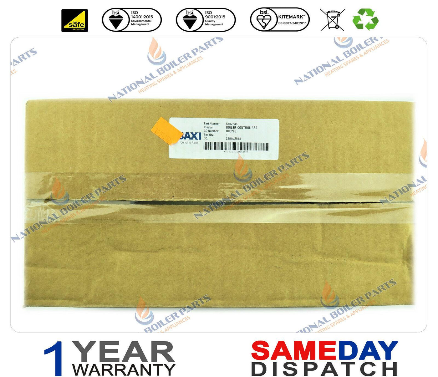 Baxi Potterton Control PCB KIT 5107535 Was 5106281