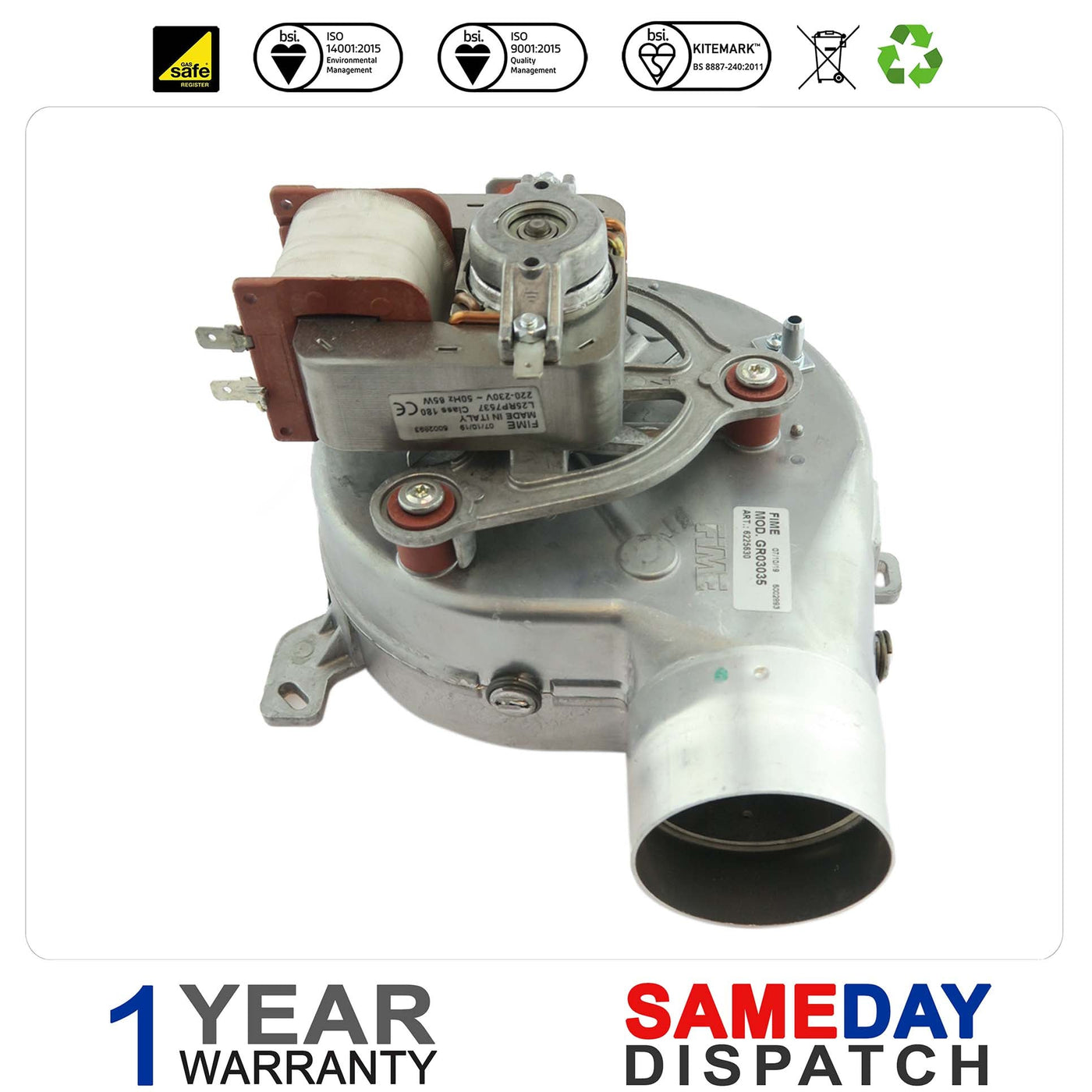 SIME ECOMFORT & ECOMFORT PLUS 25HE 25HE SYSTEM 30HE 35HE FAN ASSEMBLY 6225630