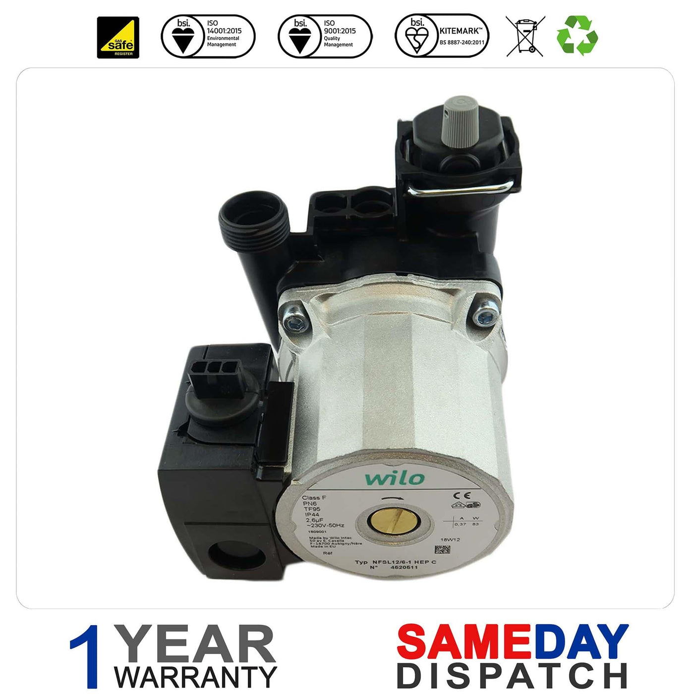 IDEAL MINI HE C24 C28 & C32 BOILER PUMP 174004