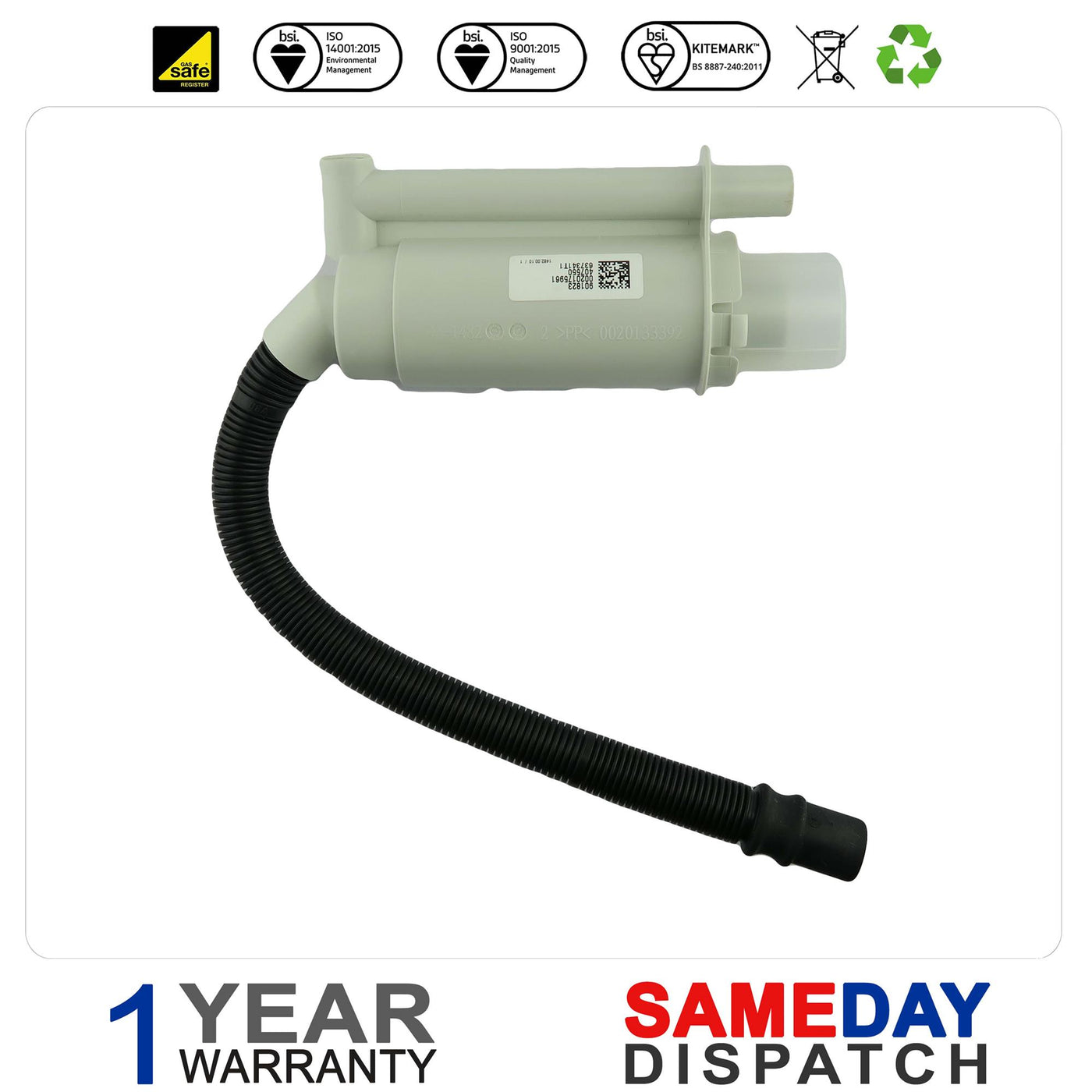 Vaillant Boiler Condensate Trap 180984