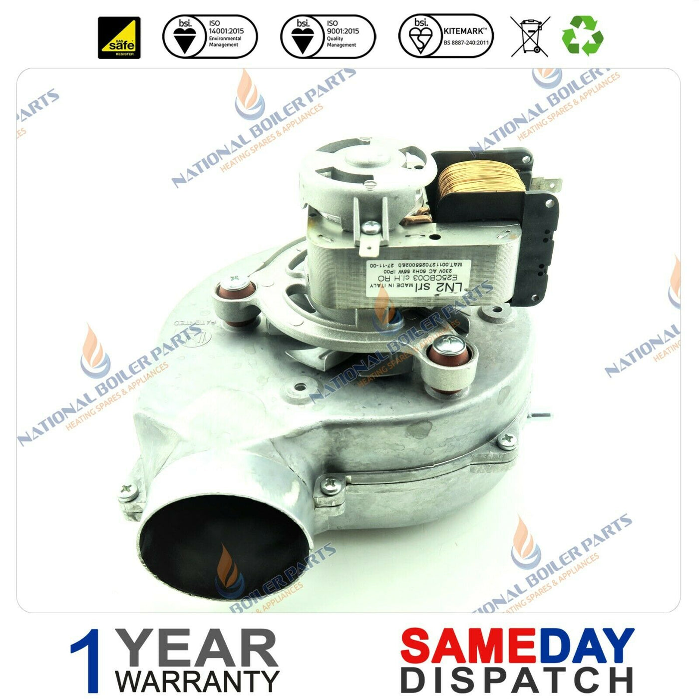 Ariston Genus 27 BFFI PLUS BOILER FAN ASSEMBLY 998422 998806