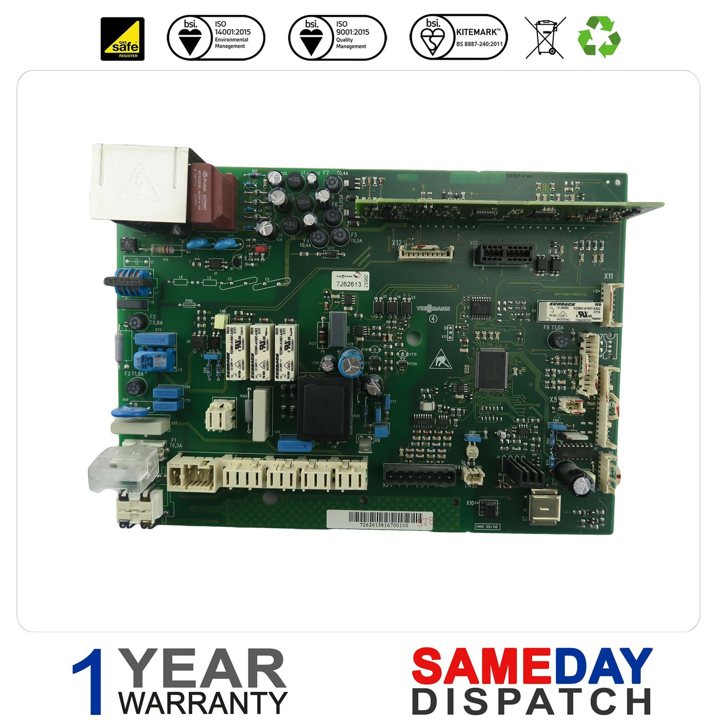 VIESSMANN CONTROL PCB WB2C VBC132-A06.101
