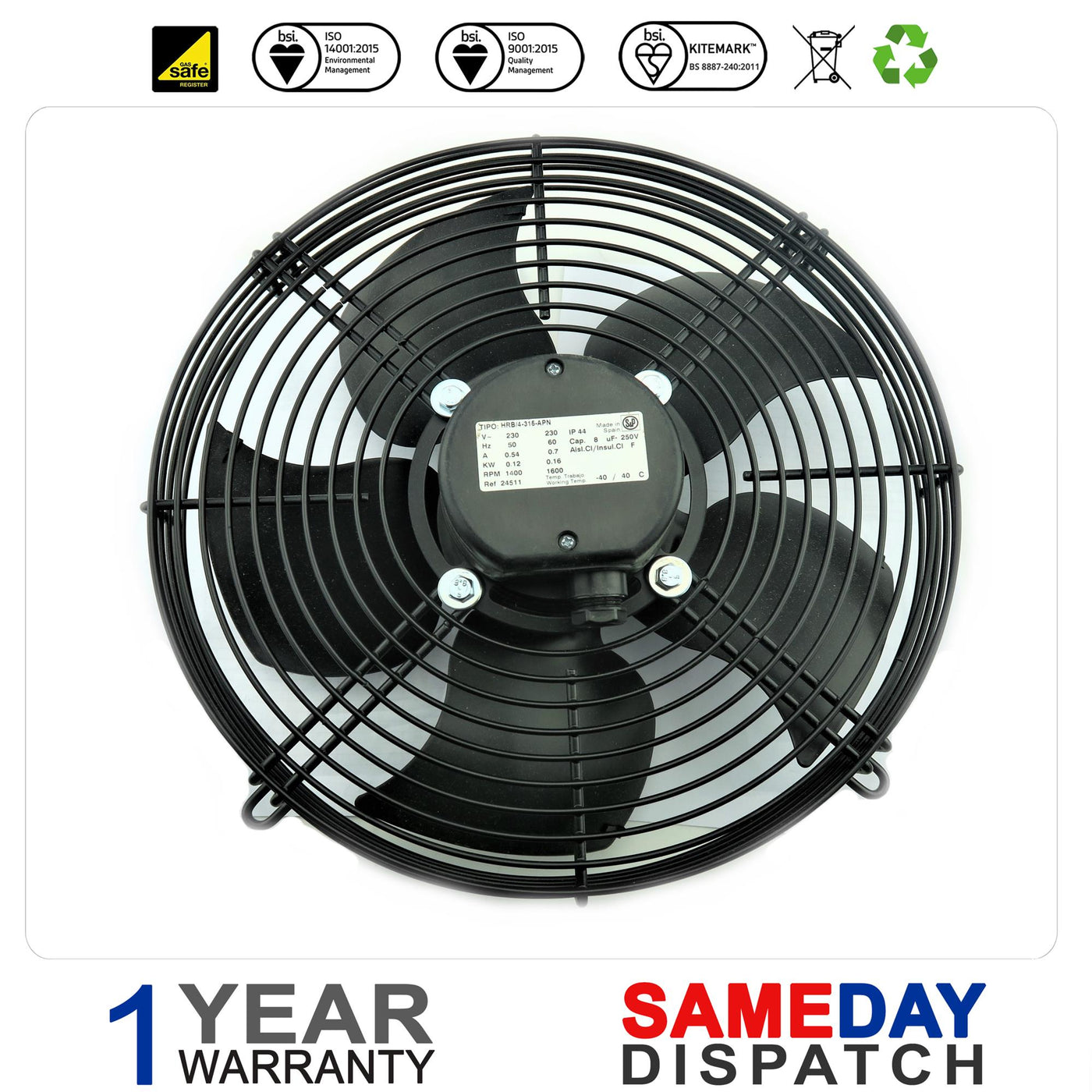 Soler Palau Powermatic Fan HRB/4-315-BPN