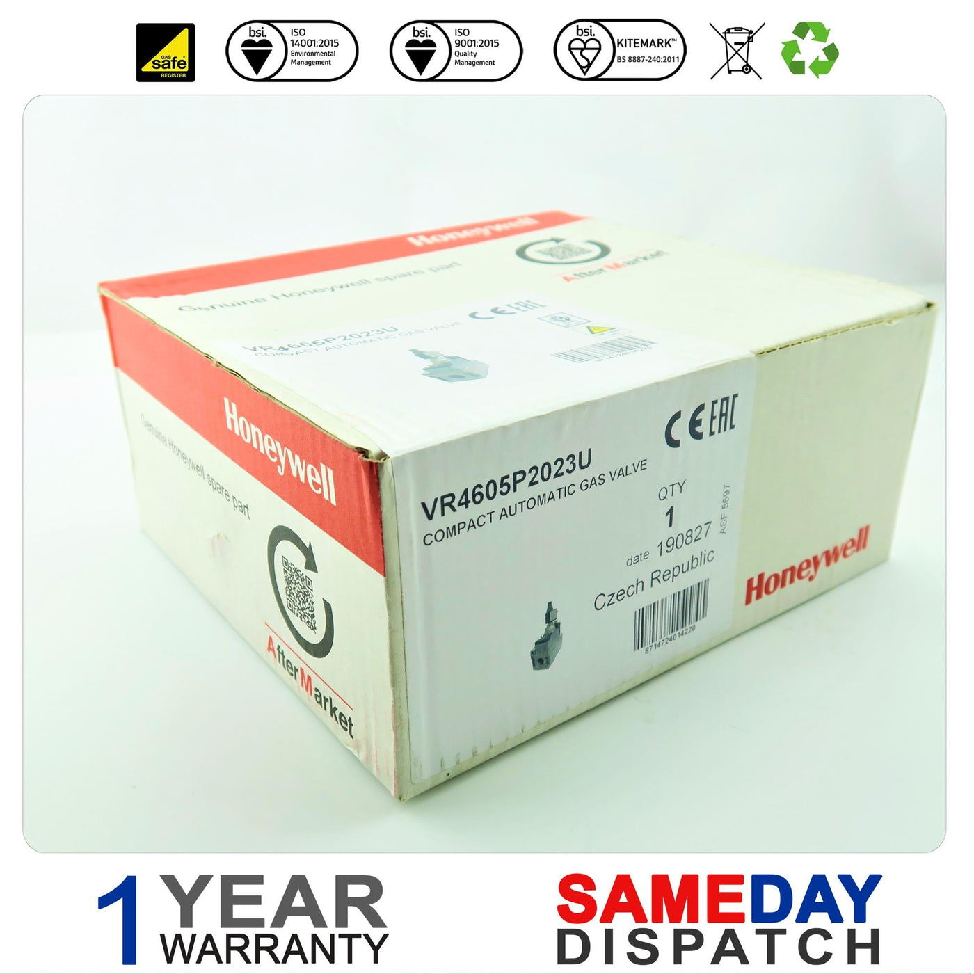 HAMWORTHY PUREWELL CLASSIC AUTO COMPACT GAS VALVE VR46 533903015