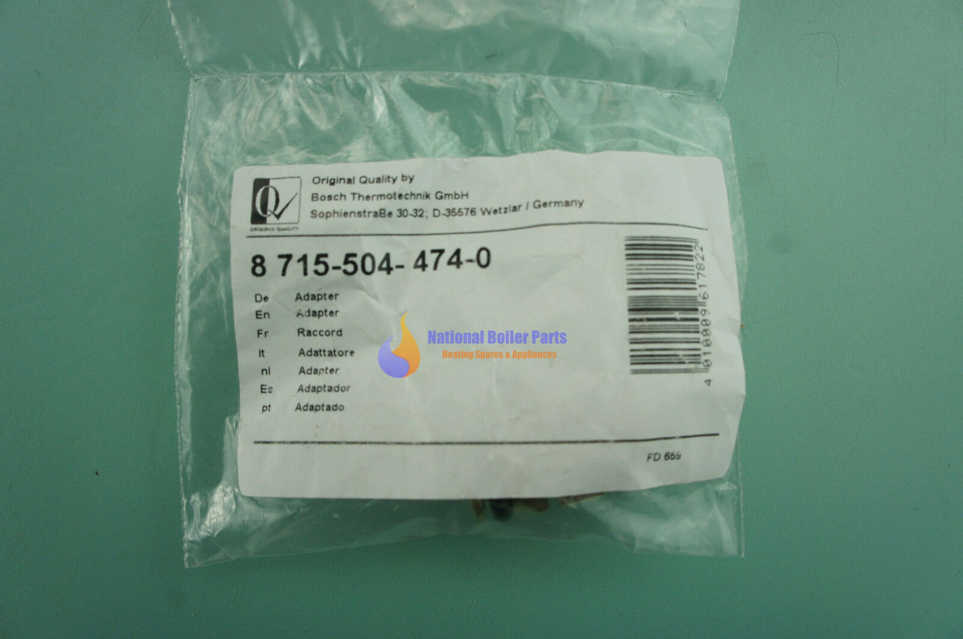 WORCESTER BOSCH ADAPTER 87155044740 BRAND NEW