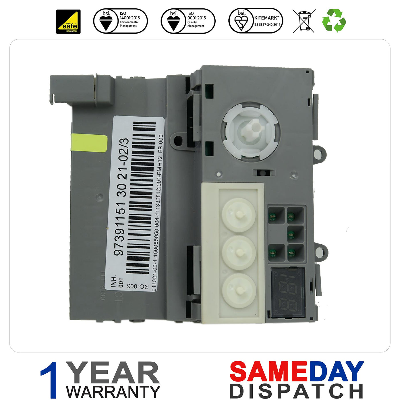 Zanussi AEG Electrolux Interface Board Part No 97391151 30 32-01/2 WG1