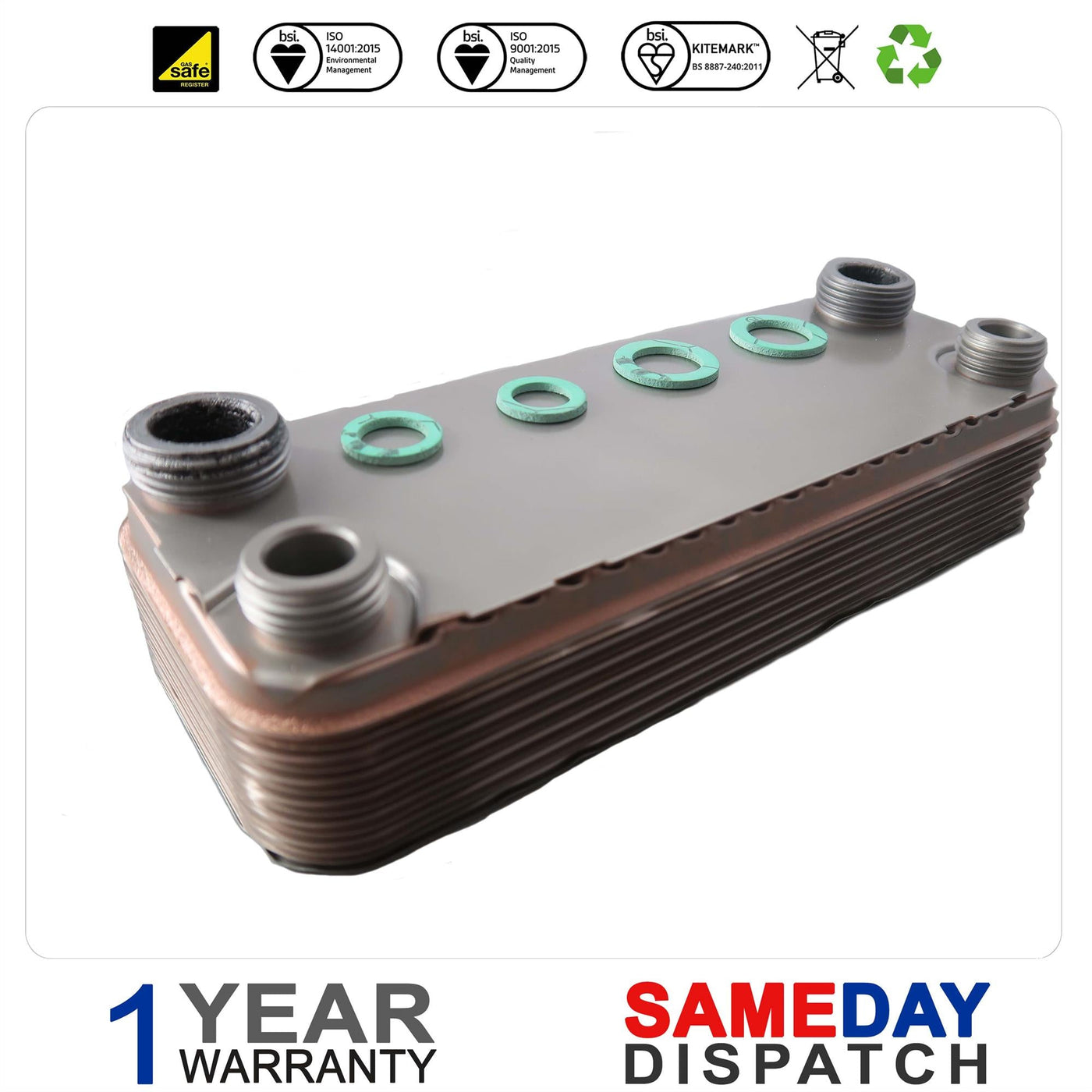Vaillant Combi Compact CF 280T Boiler Plate Heat Exchanger (14 Plates) 064946