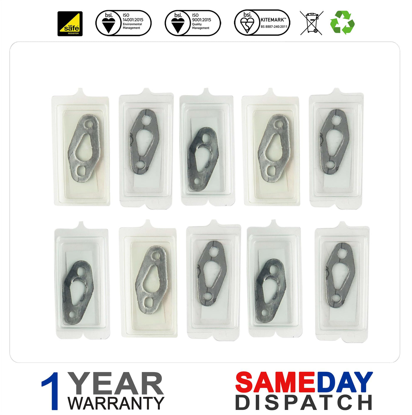 Baxi Heat Only Advance Heat Only Gasket For Electrode 10 Pieces S62105