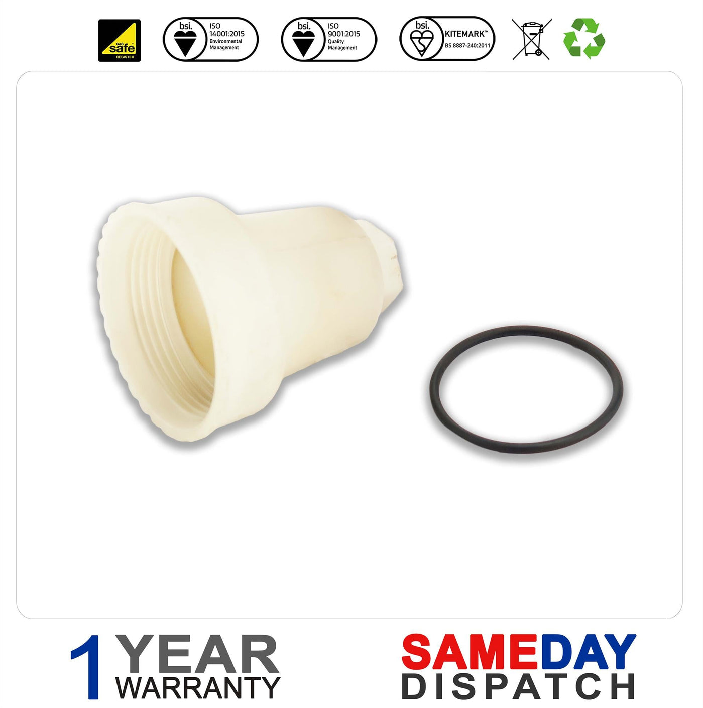 BAXI DUOTEC COMBI 24 28 33 40 HE & HE A CONDENSE TRAP PLUG ASSEMBLY 5118972