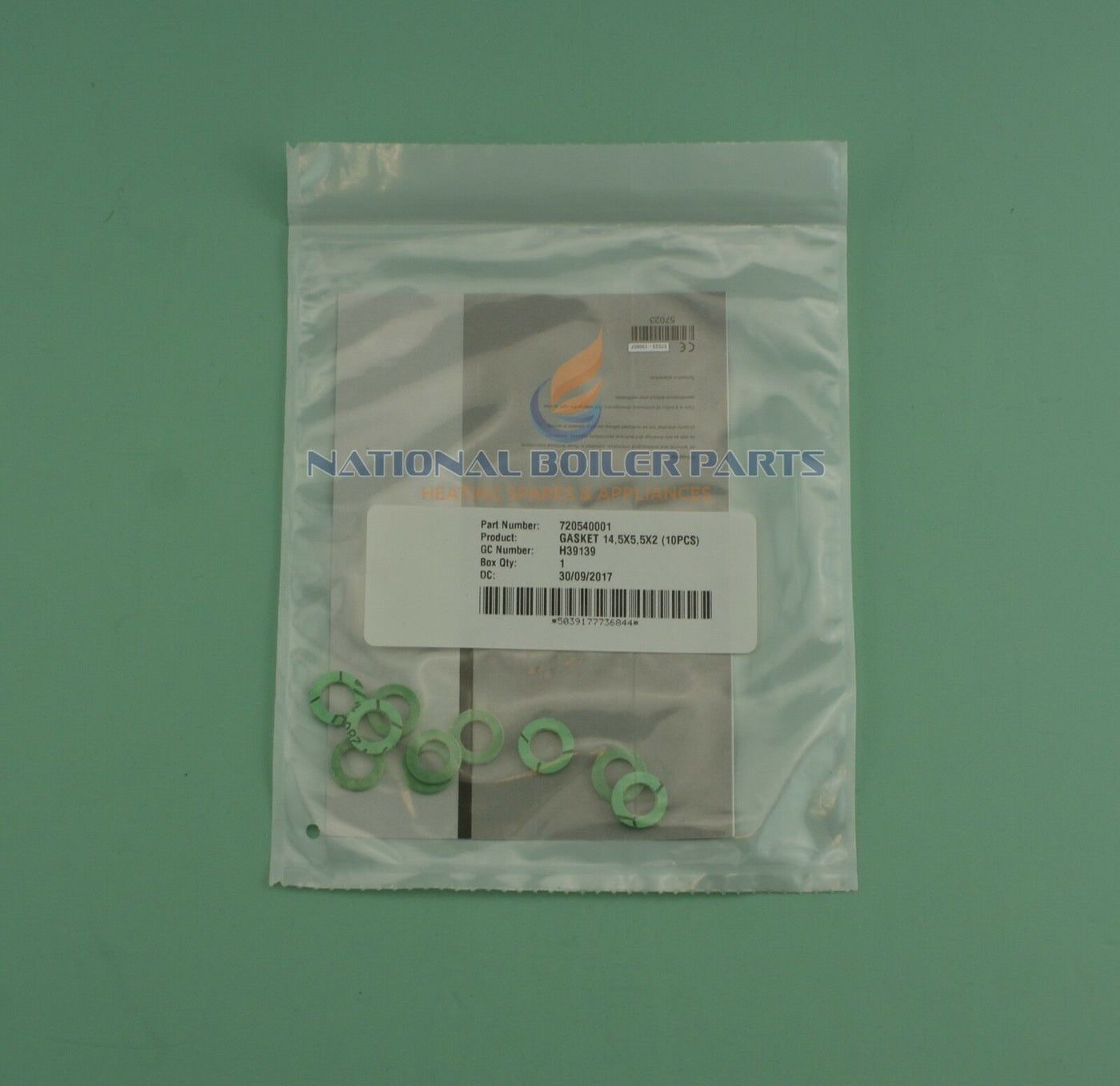 POTTERTON 18 24 30 SYSTEM IE ERP GASKET 14.5X5.5X2 10 PCS 72054001