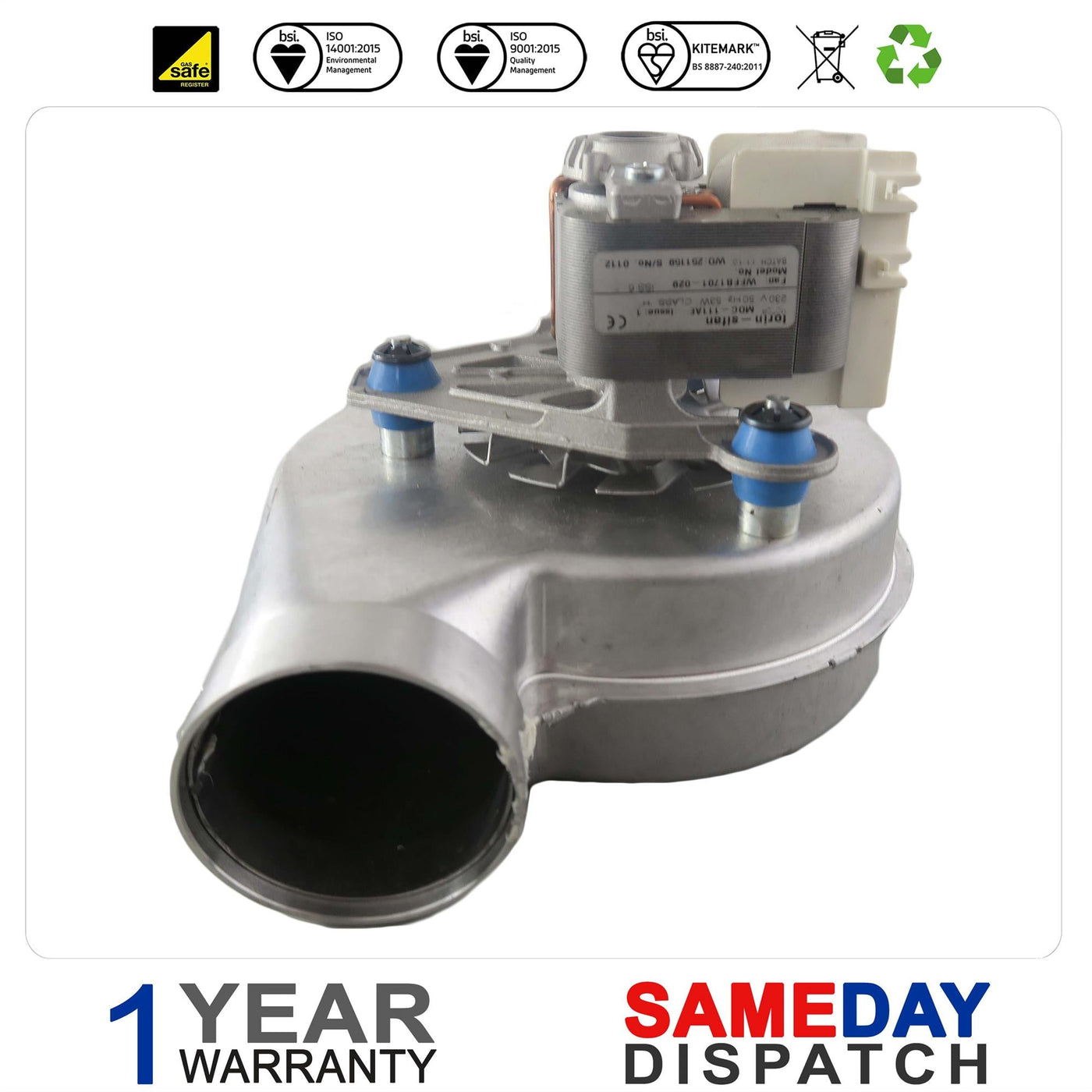 Halstead Best Boiler Fan Assembly 988387 - Genuine