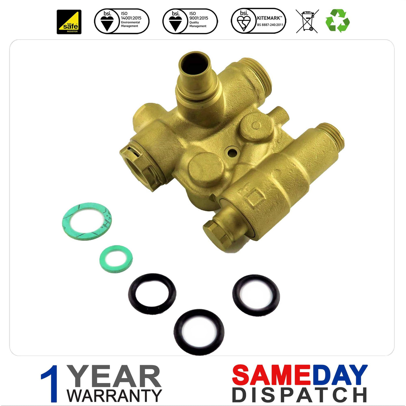REMEHA AVANTA PLUS COMBI 35C & 38C HYDRO BLOCK RIGHT C30/39 720544201