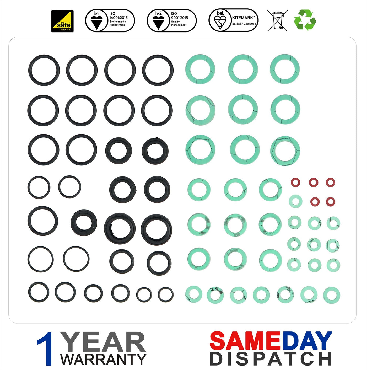 VAILLANT ECOTEC PLUS BOILER O RING & WASHER GASKET KIT (FOR ALL ECOTEC MODELS)