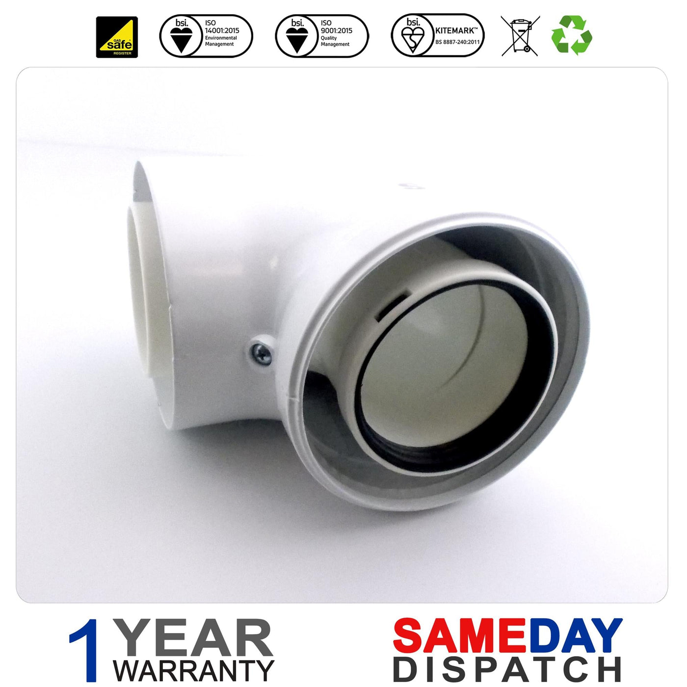 SIME CONDENSING 90 DEG FLUE BEND - 80/125 8095870