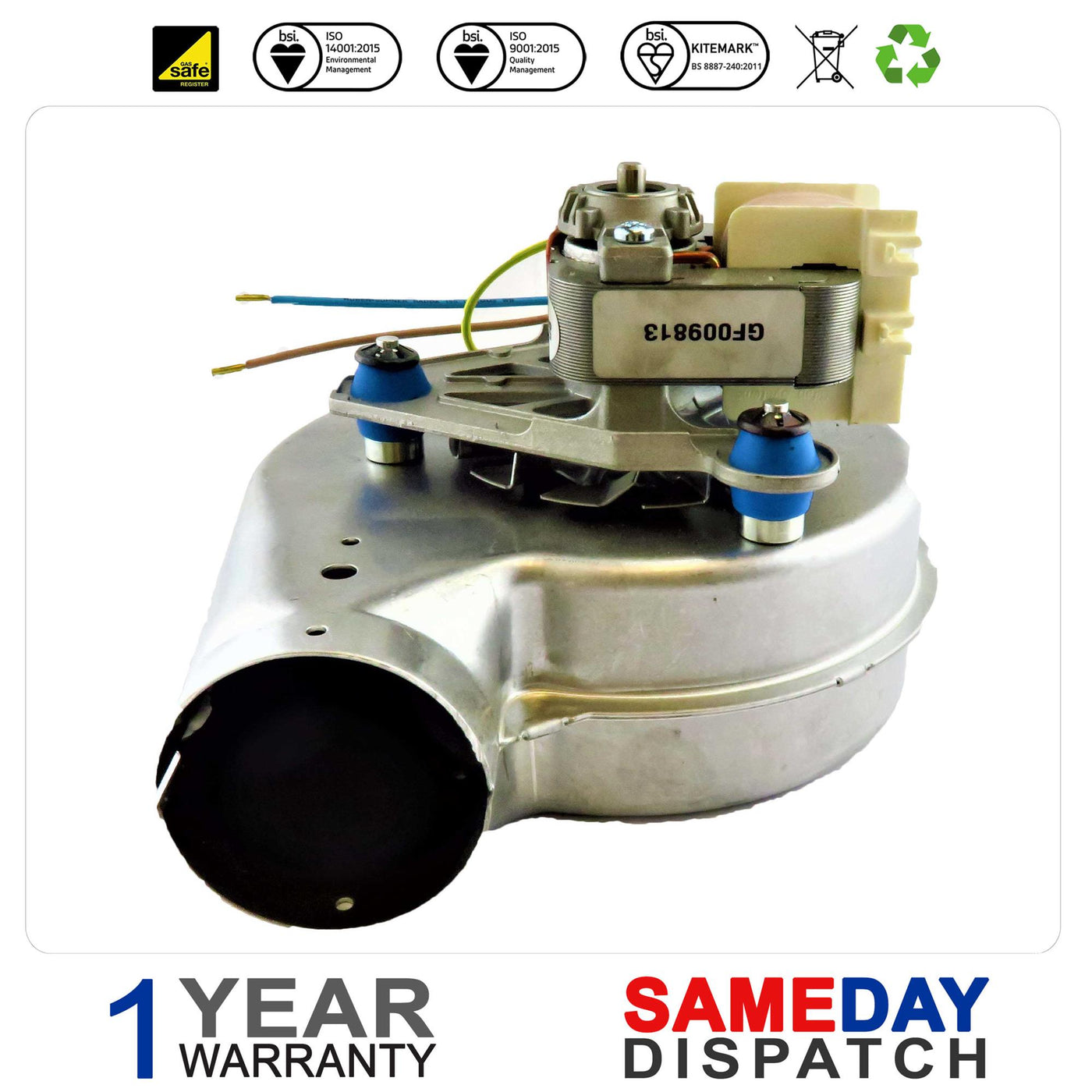 Baxi Boiler Fan Assembly 229422 9101637 229421 9016929