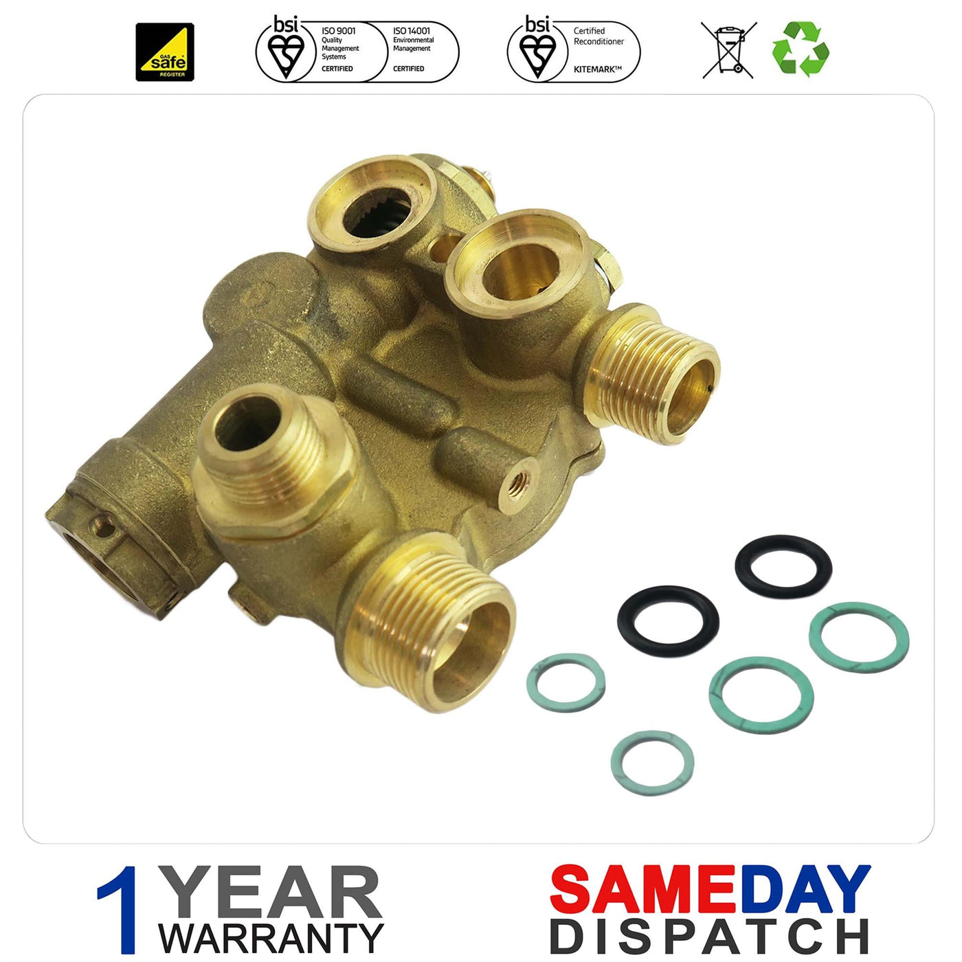 VOKERA MAXIN 24E/28E DIVERTER VALVE 8533 See List Below