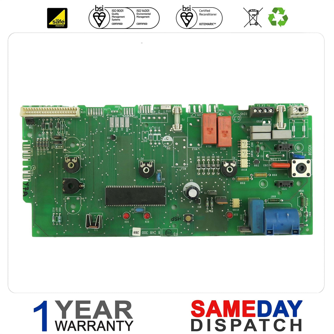 WORCESTER 24 CDI RSF MAIN 87483003880 PCB