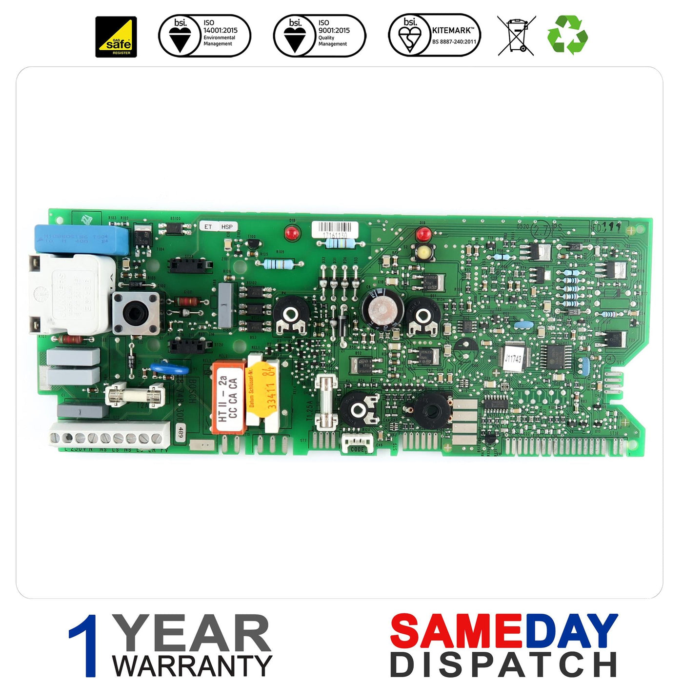 Worcester Si / RD628 PCB 87483004170 R88178