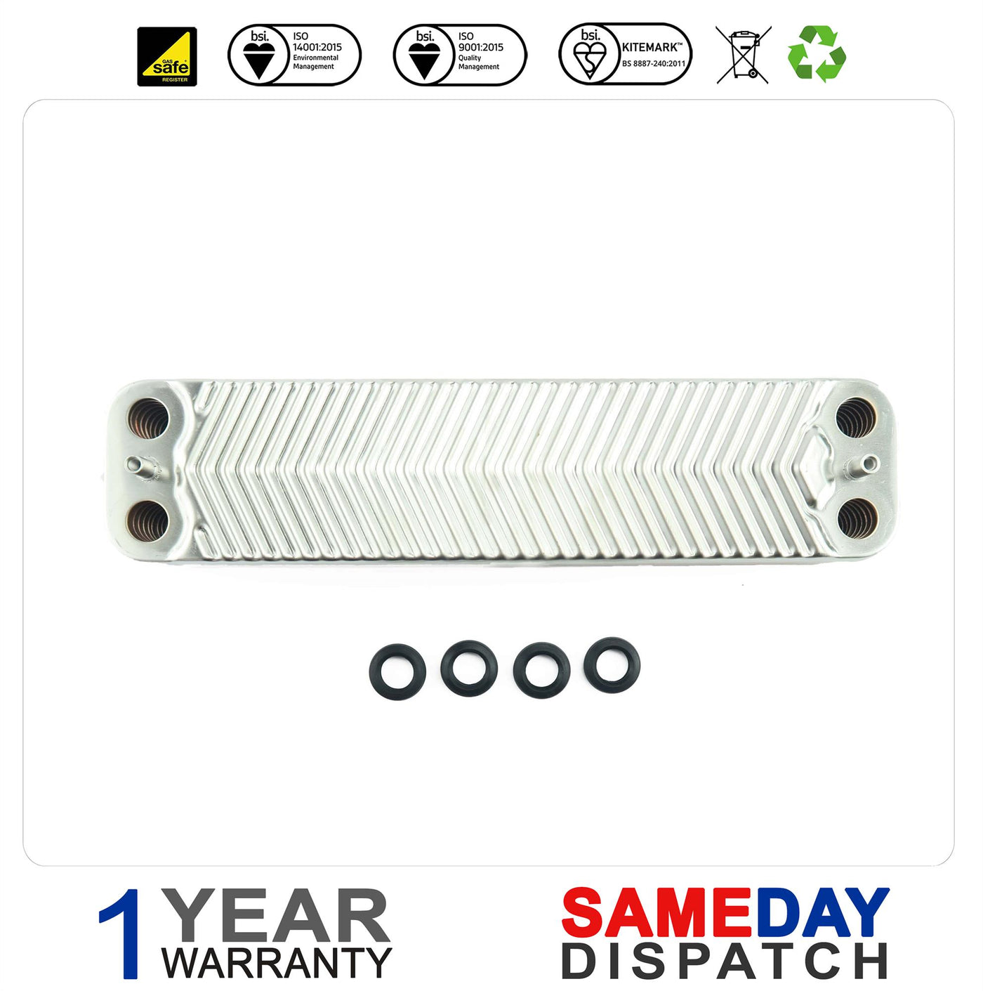 Worcester Greenstar Boiler Plate Heat Exchanger (20 Pl) 87161082120