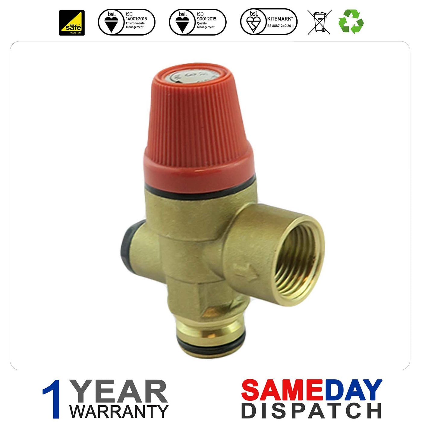 Worcester Camray 25/32 Utility Boiler Pressure Relief Valve (PRV) 87161424220