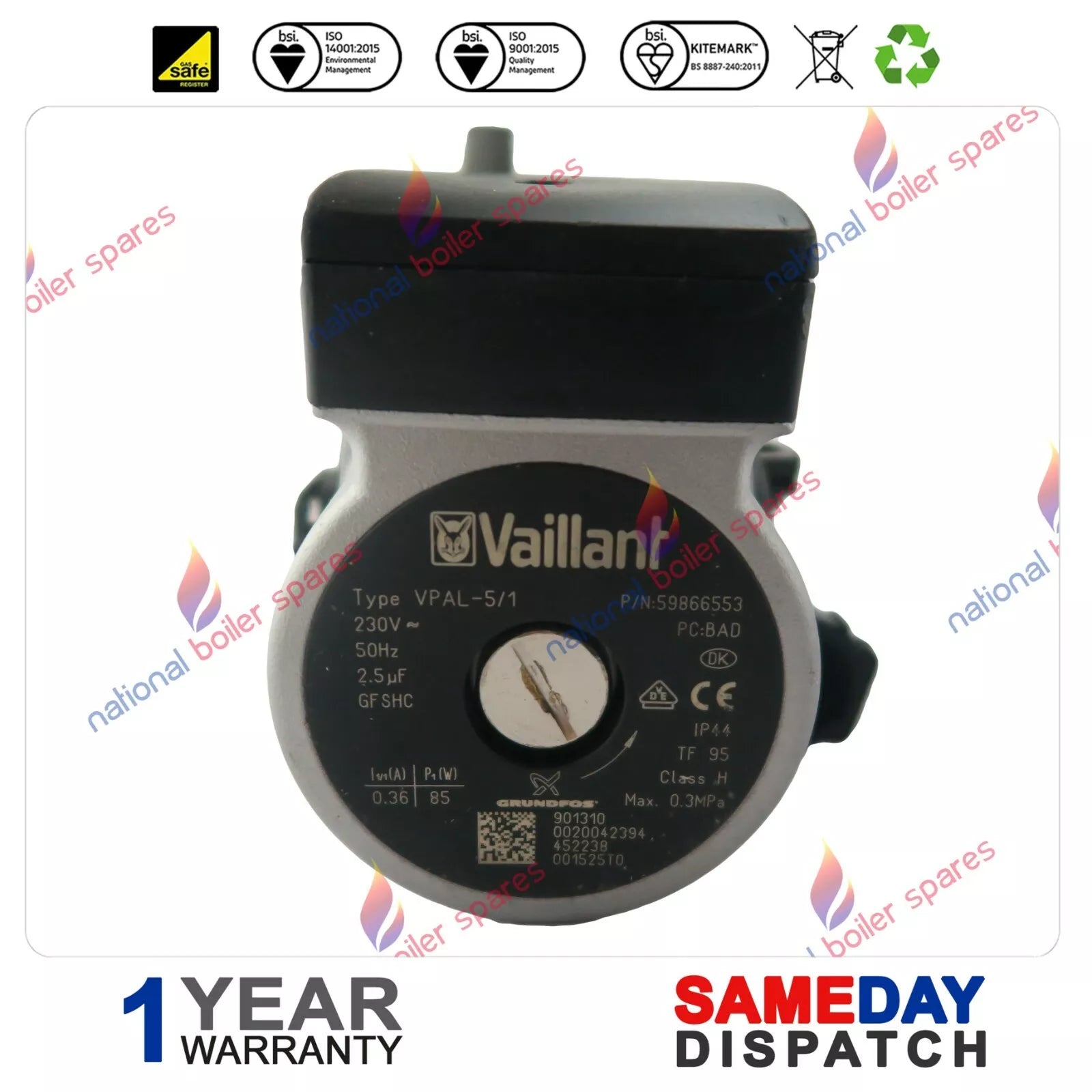 Vaillant Boiler Pump 0020136638