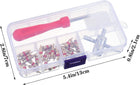 32-Piece Tyre Valve Remover & Valve Core Service Tool Set for Boiler Expansion Vessels, Cars & Vehicles – 30 Valve Cores Included