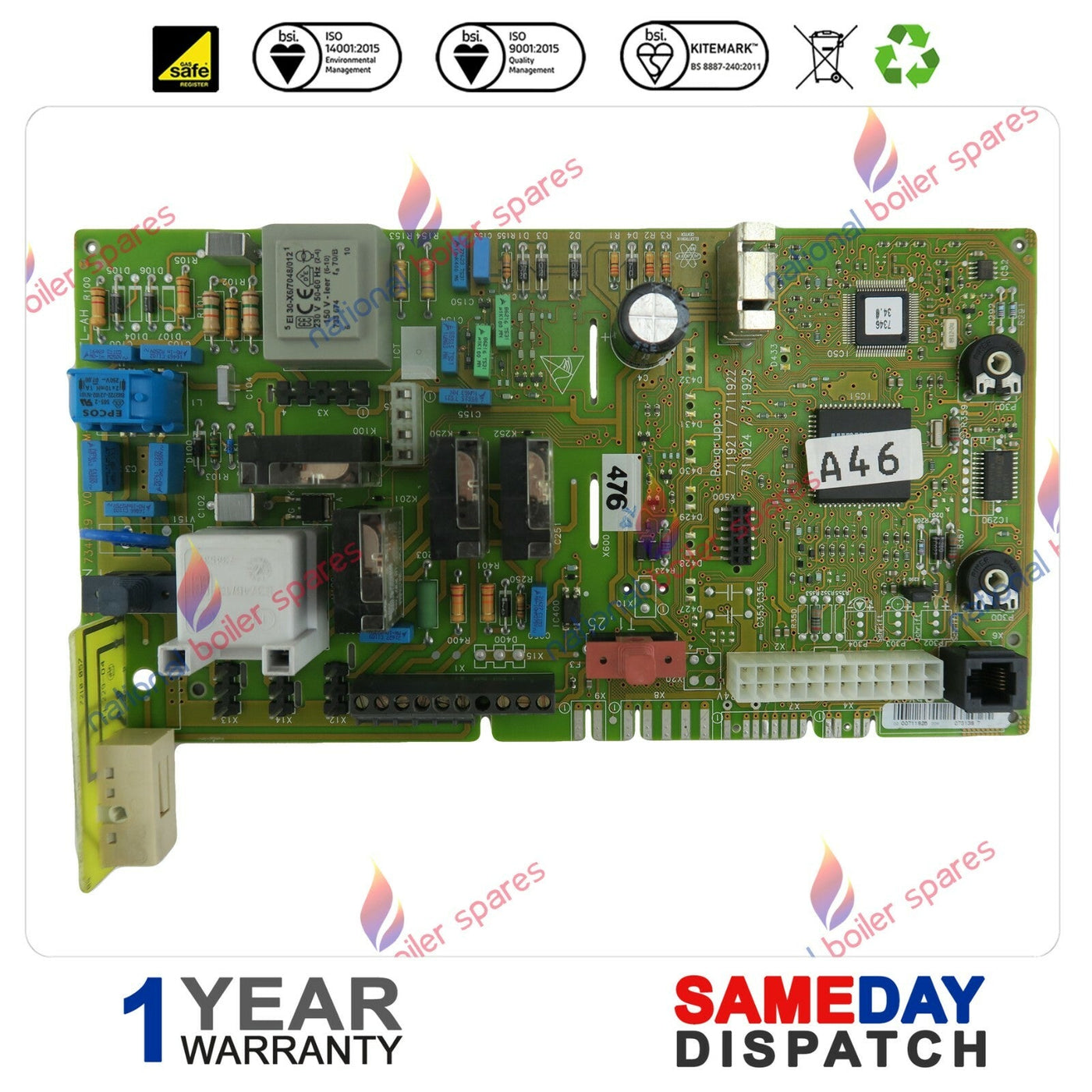 VAILLANT VUW MAIN PCB 734629