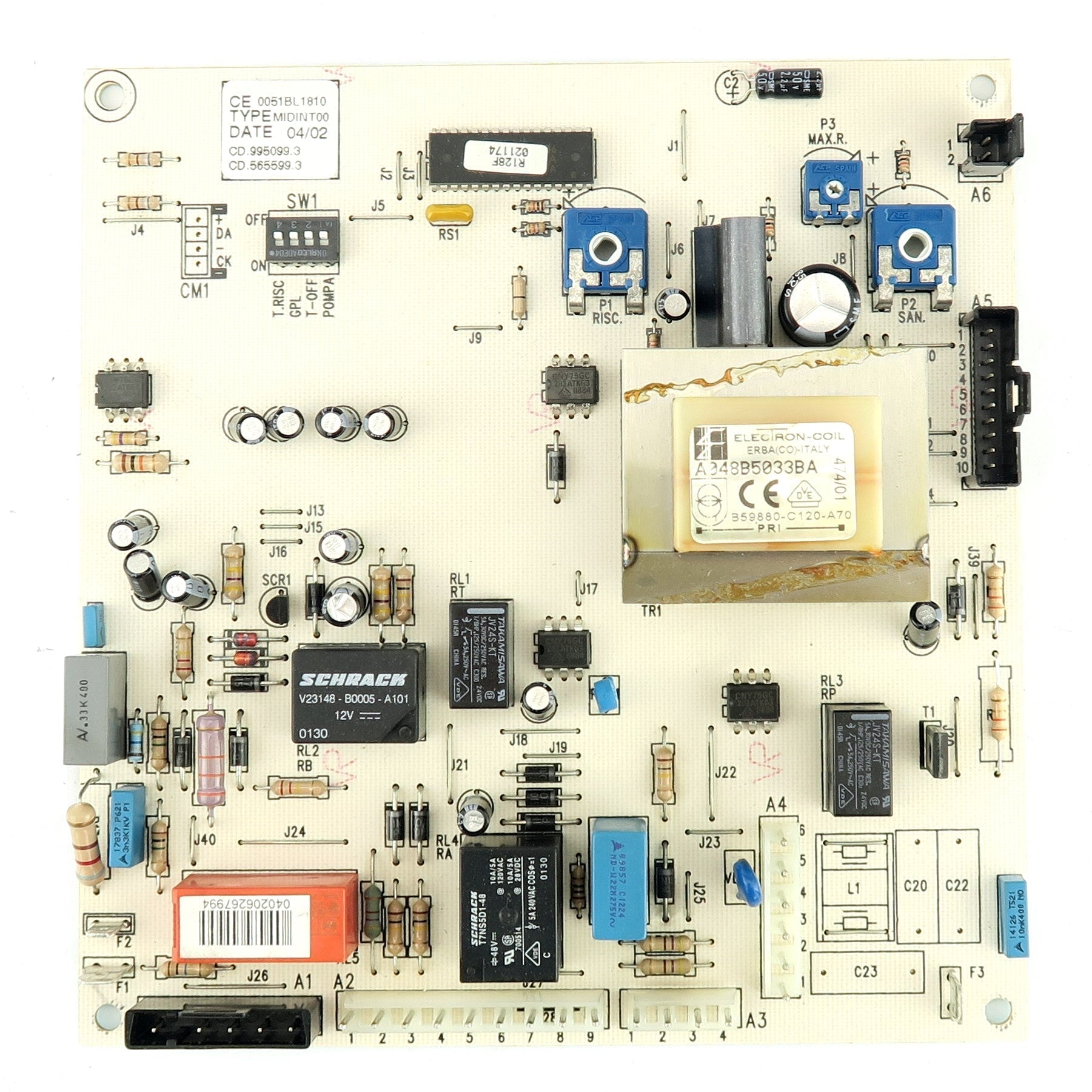 Baxi Potterton Main PCB 5112380 was 248074
