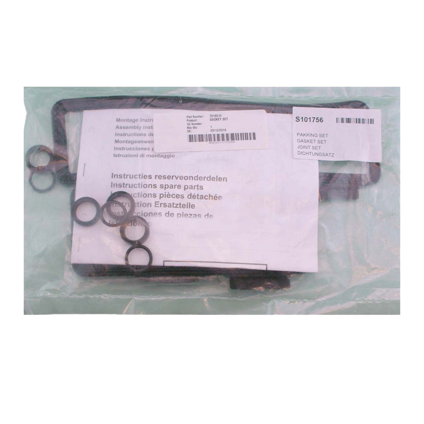 Main System Combi Gasket Set Original 7216610