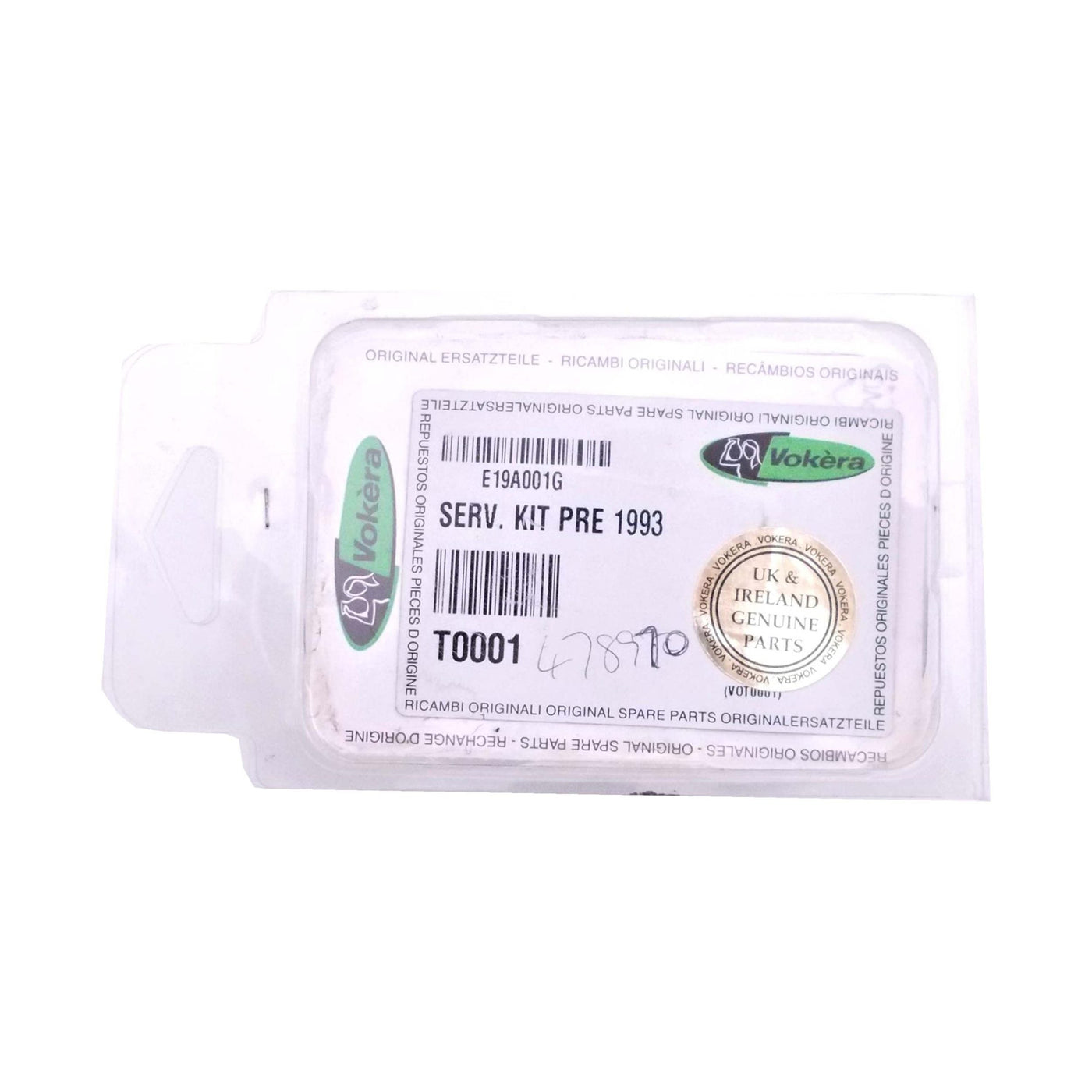 VOKERA EXCELL 80E 80SP & 96E SERVICE KIT T0001