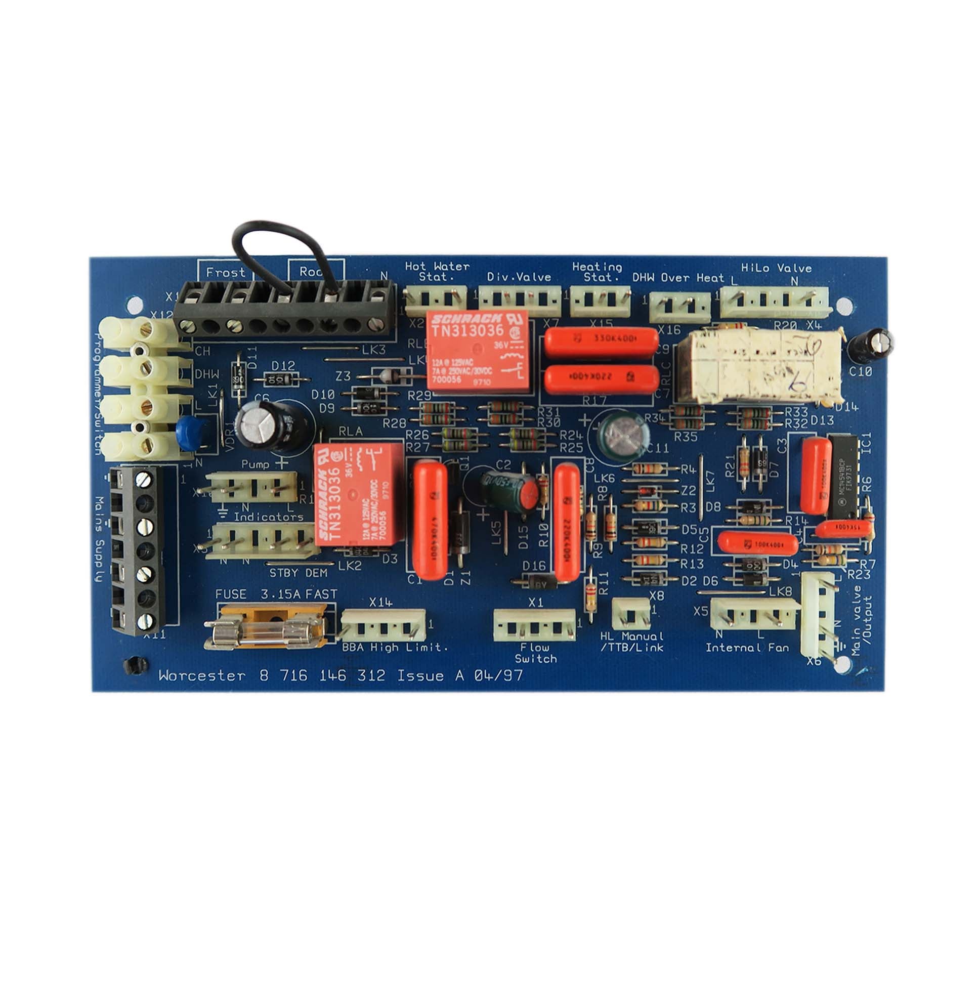 Worcester Highflow 400 Range Pump Overrun PCB 87161463120 8716146312