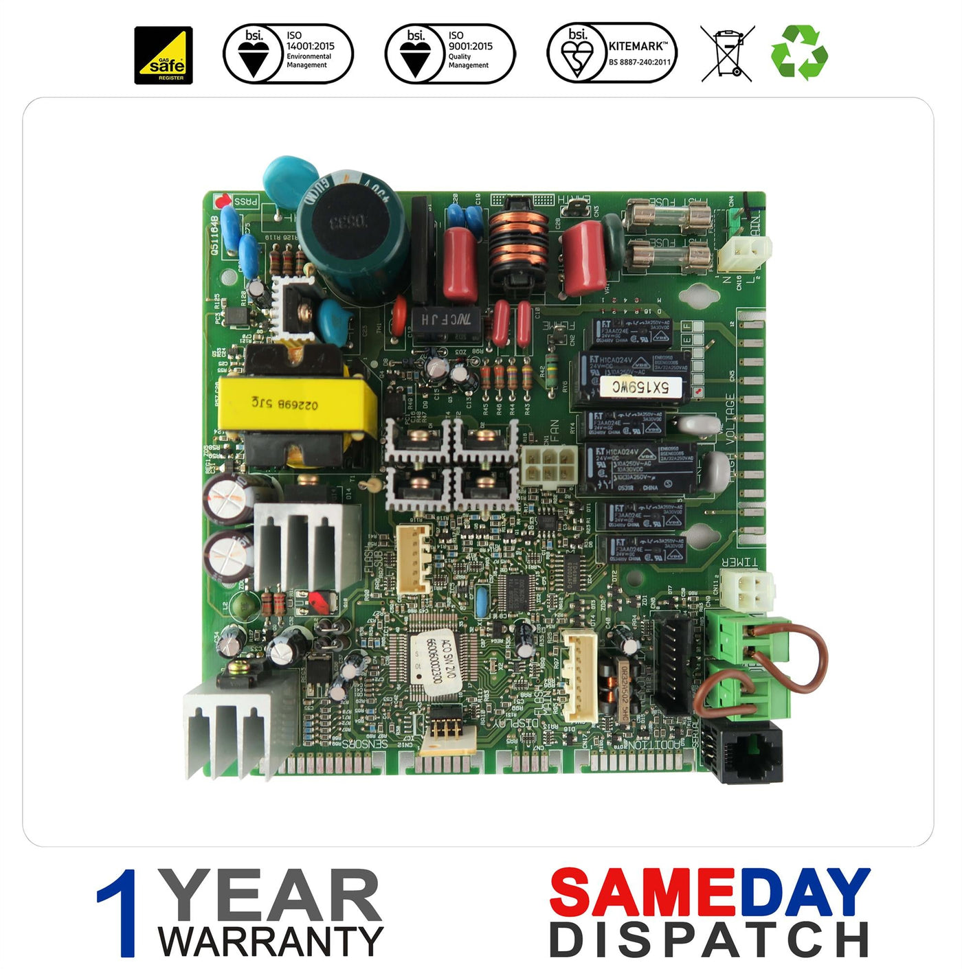 CHAFFOTEAUX SYSTEM A 24RFFI & 30RFFI MAIN PCB 60000284-1 WITH 1 YEAR WARRANTY