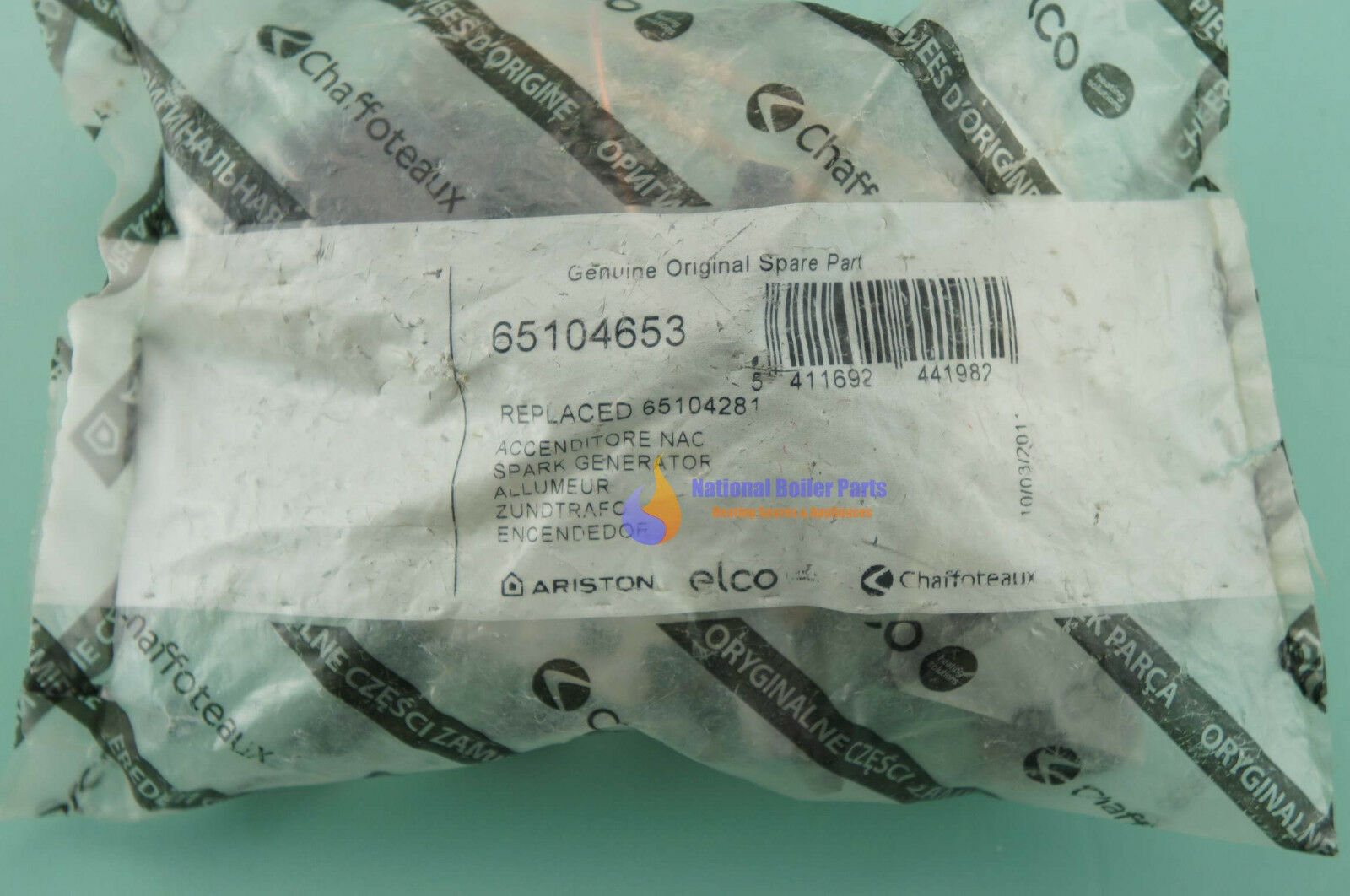 ARISTON & CHAFFOTEAUX SPARK GENERATOR 65104653 65104281