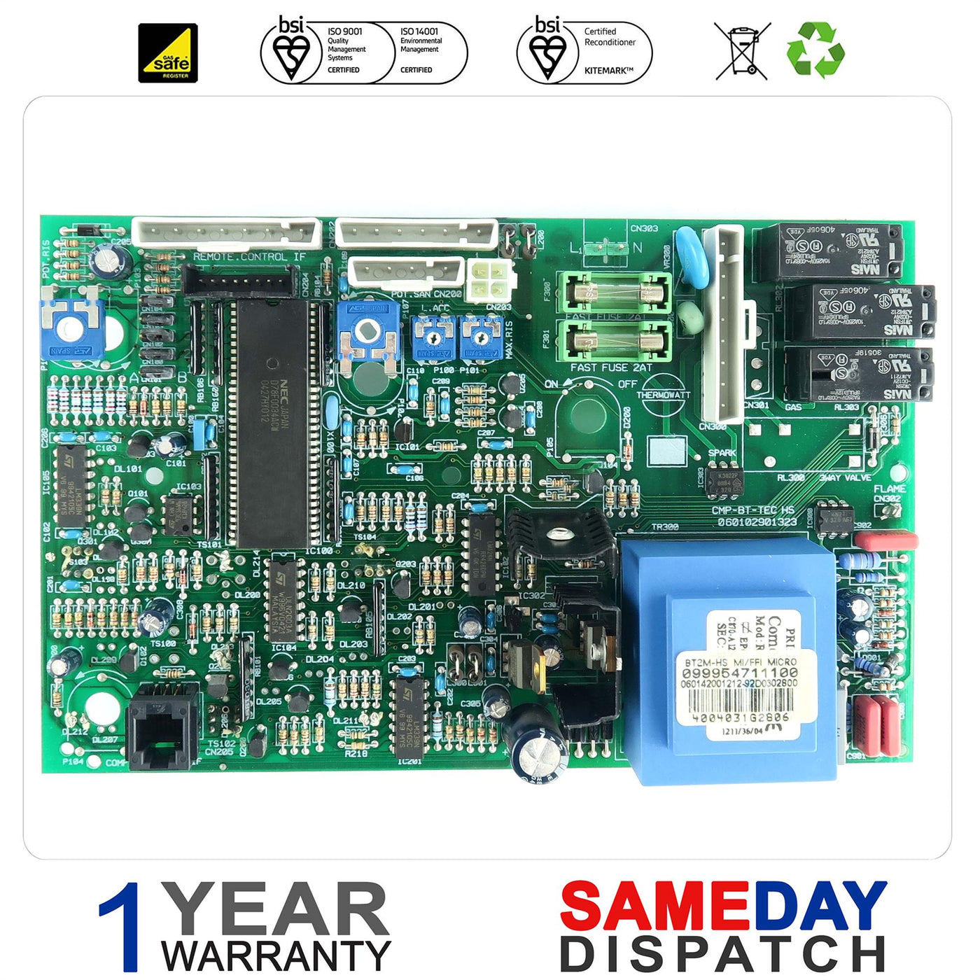 490769 REFURB ARISTON 65100248 PCB